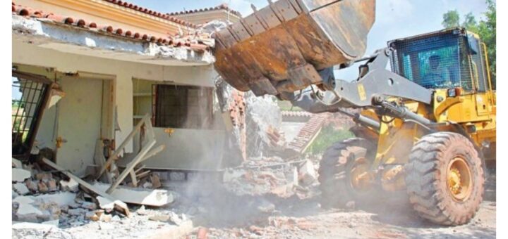 Over two dozen illegal court structures removed, land cleared