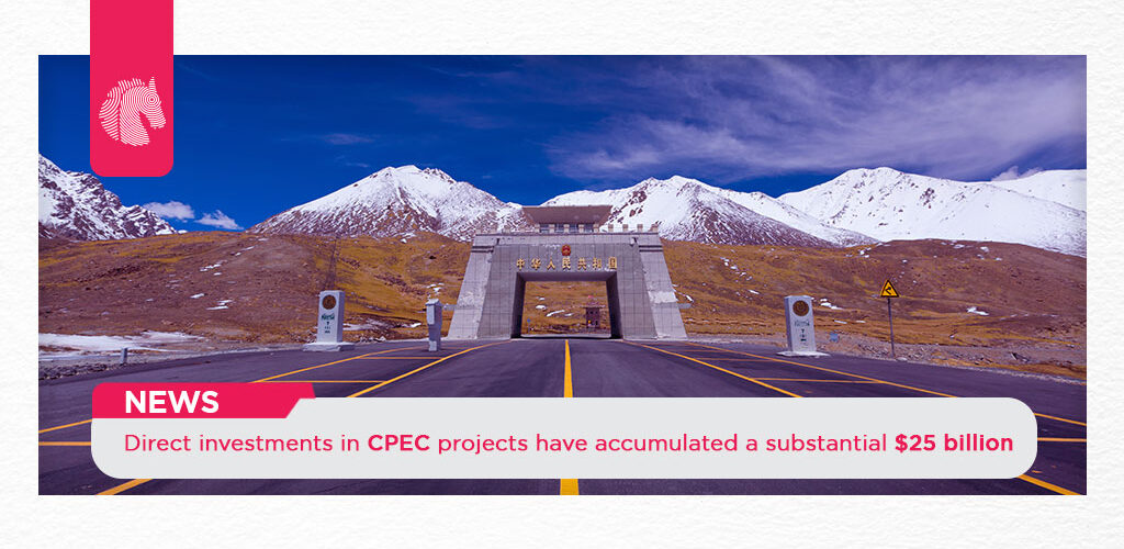 Direct investments in CPEC projects have accumulated a substantial $25 billion