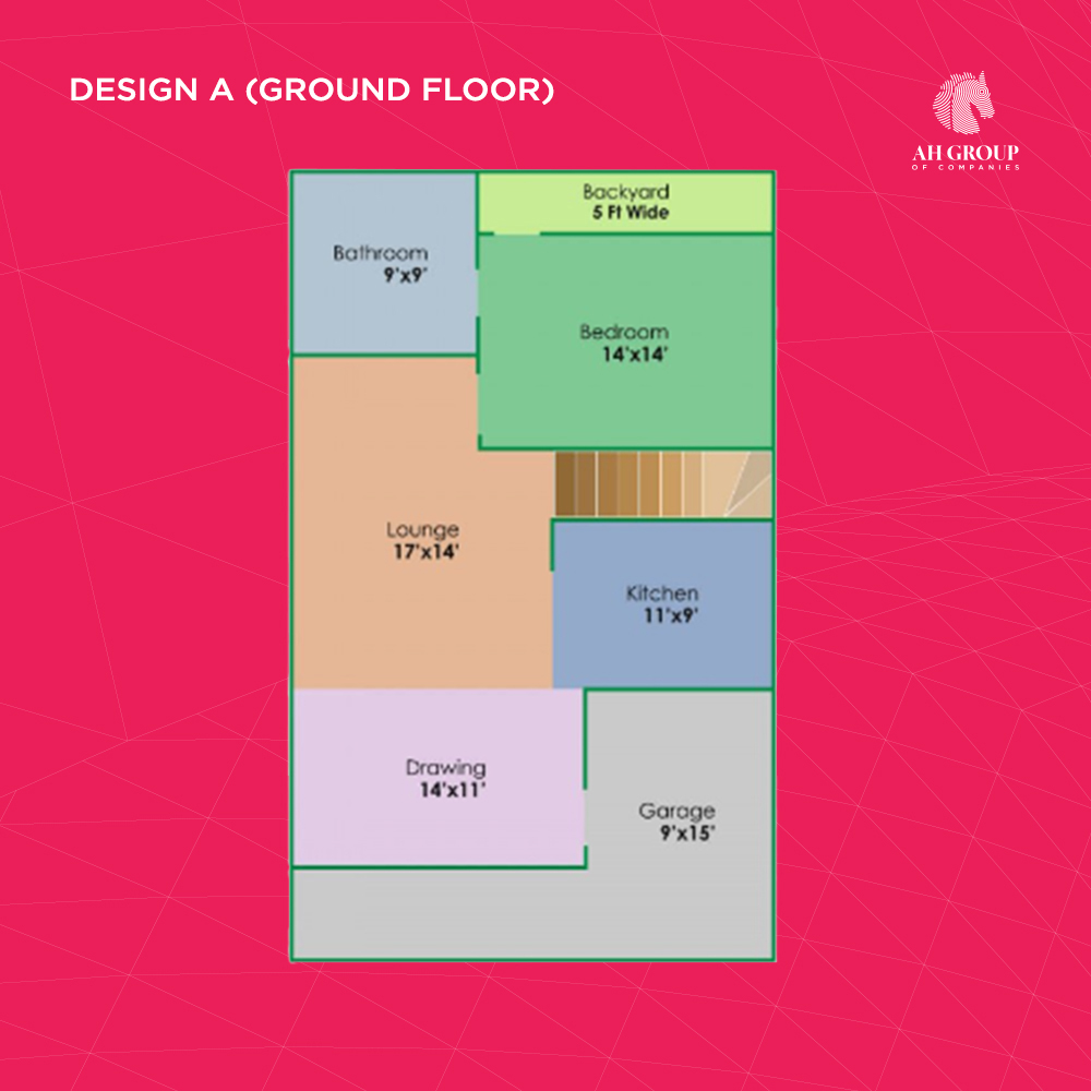Design A ground floor - 5 marla house design ideas in pakistan - ahgroup-pk