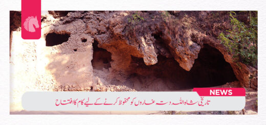Inauguration of work to preserve the historic Shah Allah Ditta Caves - ahgroup-pk